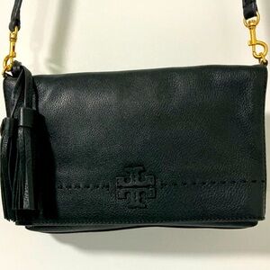Tory Burch Black Leather Crossbody Bag